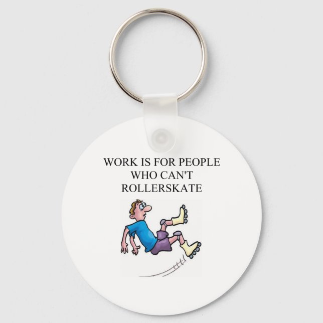 roller skating accident keychain (Front)