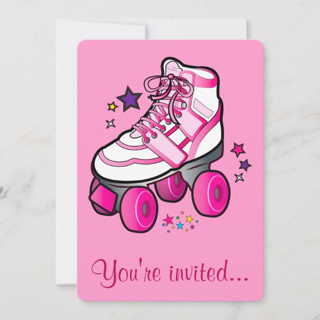 Roller Skating Birthday Party Invitation (Front)