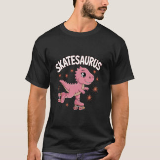 Roller Skating Dinosaur T-Rex Skate Dino Funny Rol T-Shirt