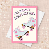 Roller Skating Funny Pun Wedding Congratulations