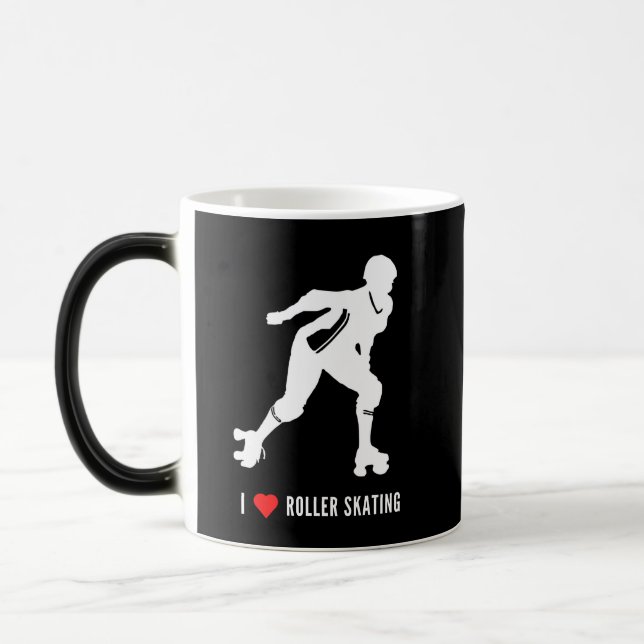 Roller Skating Mama Funny Hobby Lover Magic Mug (Left)