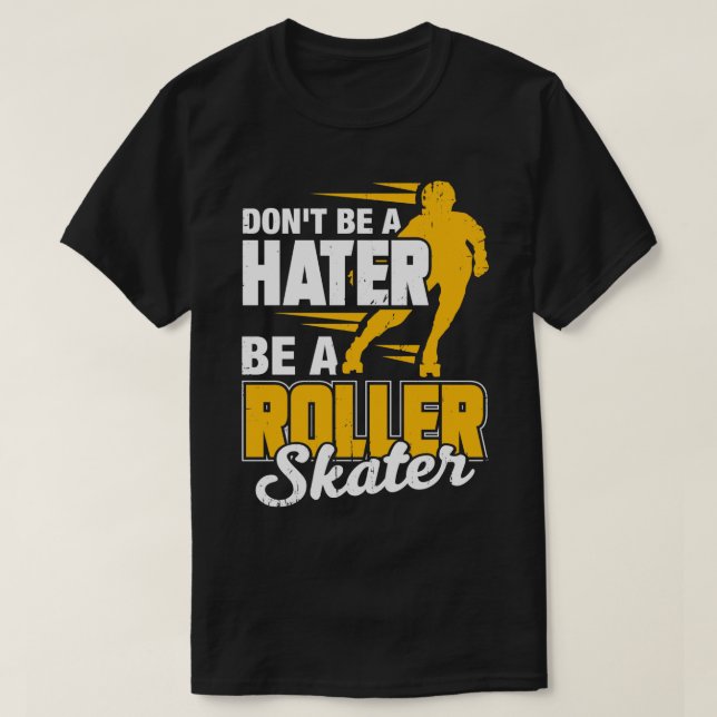 Roller Skating Quad Skates Skater Gift  T-Shirt (Design Front)