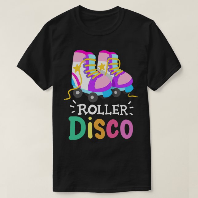 Roller Skating Roller Disco T-Shirt (Design Front)