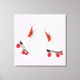 Roller Skating Shrimps Wall Art
