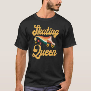 Roller Skating Skating Queen 1970S Retro T-Shirt