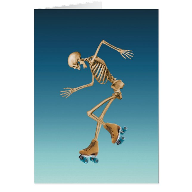 Roller Skating Skeleton Blues (Front)