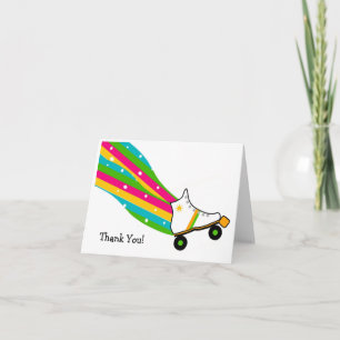 Roller Skating Thank You Cards