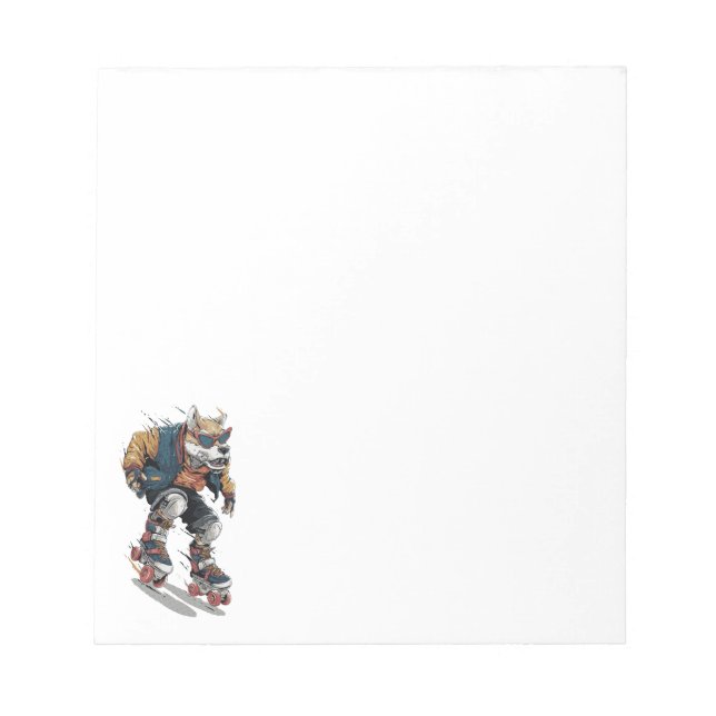Rollerblade Dog Notepad (Front)