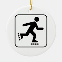 Rollerblade Symbol Ornament