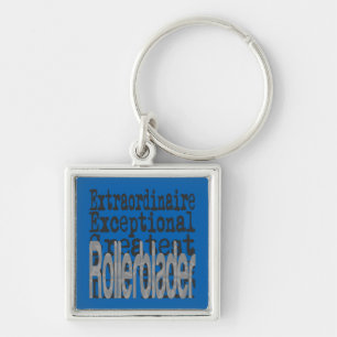 Rollerblader Extraordinaire Keychain