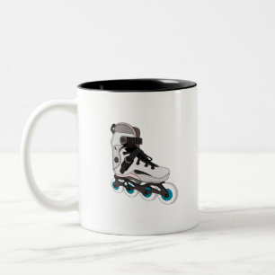 Rollerblades Rollerskates Inline Skates Art Two-Tone Coffee Mug