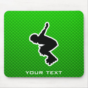 Rollerblading cop mouse pad