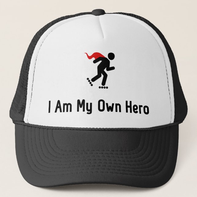 Rollerblading Hero Trucker Hat (Front)