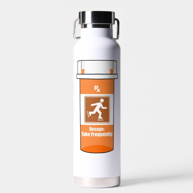 Rollerblading Is My Drug Water Bottle (Front)
