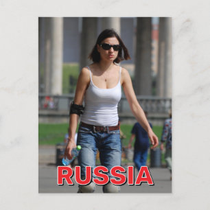Rollerblading Through Gorky Park Postcard