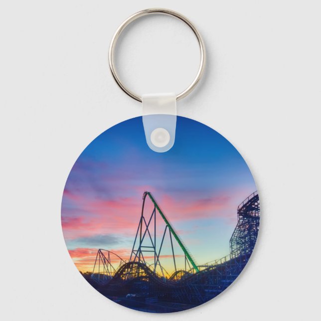 rollercoaster amusement ride keychain (Front)
