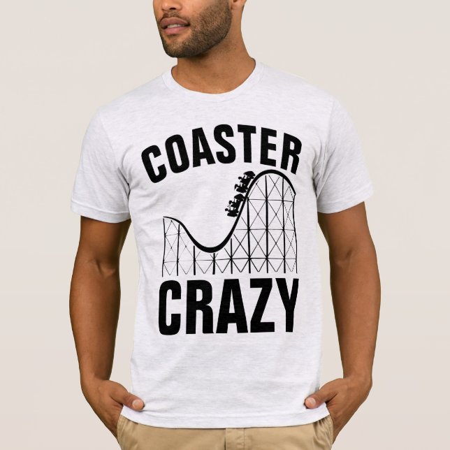 ROLLERCOASTER COASTER CRAZY T-Shirts (Front)