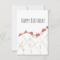 Rollercoaster Hand Drawn Birthday