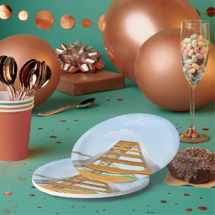 Rollercoaster Paper Plate