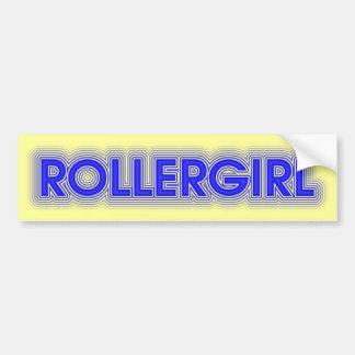 rollergirl bumper sticker