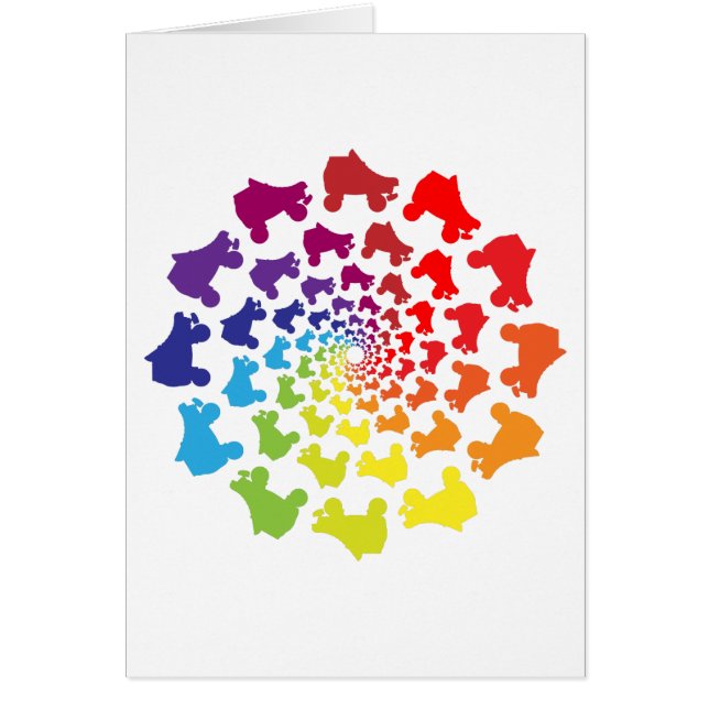 rollerskate rainbow circle (Front)