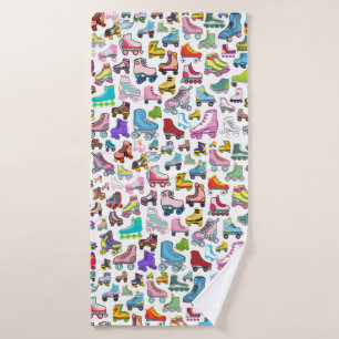 Rollerskate Roller Derby Designer Bath Beach Towel