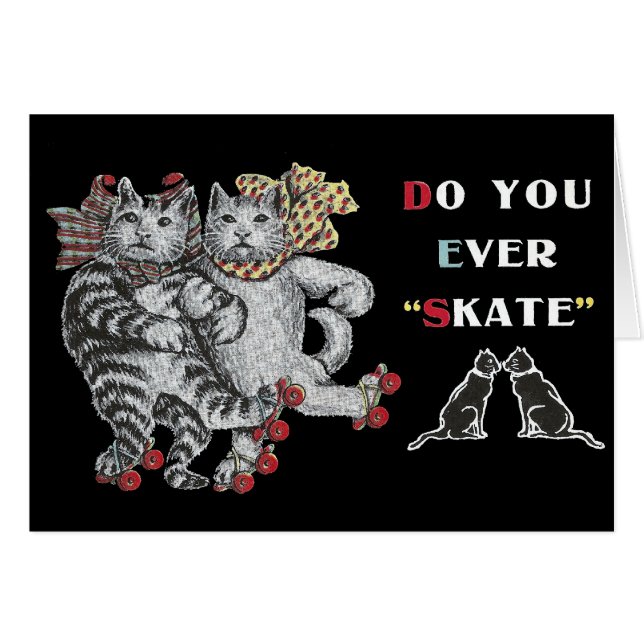 Rollerskating Cats (Front Horizontal)