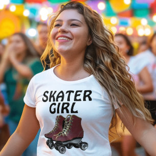 Rollerskating ladies T-shirts, SKATER GIRL T-Shirt