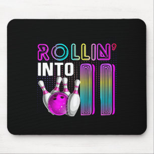 Rollin Into 11 Bowling Birthday Party 11th Birthda Mouse Pad