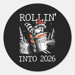 Rollin' Into 2026  Classic Round Sticker