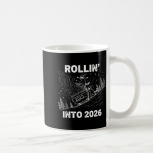 Rollin’ Into 2026 Dumpster Fire New Year Party Fun Coffee Mug