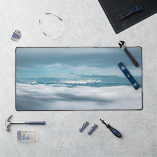 Rolling clouds majestic mountain Triglav Desk Mat