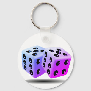 Rolling Dice Keychain