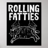 Rolling Fatties Cat Funny Fat Kitten Men Women Kid