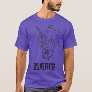 Rolling Fatties Cat  T-Shirt