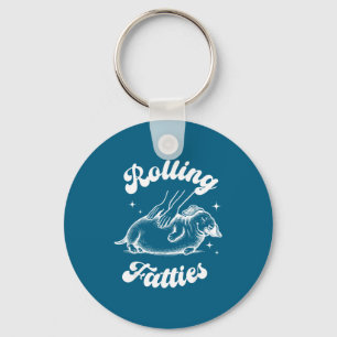 Rolling Fatties Dog Dachshund Weed Wiener Dog Love Keychain