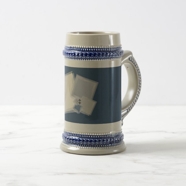 Rolling Fibonacci squares Beer Stein (Front Right)