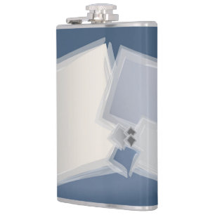Rolling Fibonacci squares Hip Flask