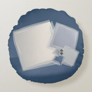 Rolling Fibonacci squares Round Pillow