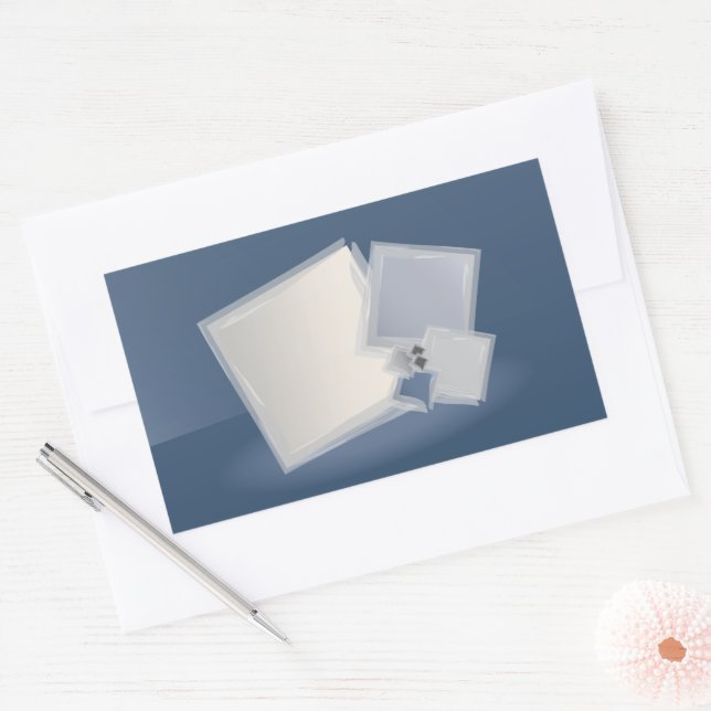 Rolling Fibonacci squares Sticker (Envelope)