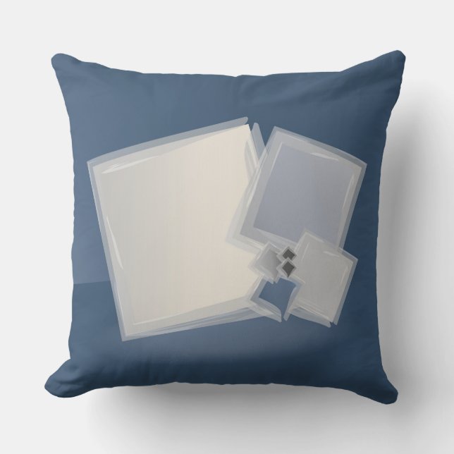 Rolling Fibonacci squares Throw Pillow (Front)