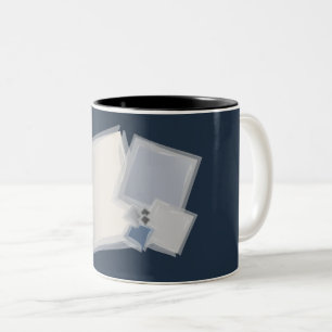 Rolling Fibonacci squares Two-Tone Coffee Mug