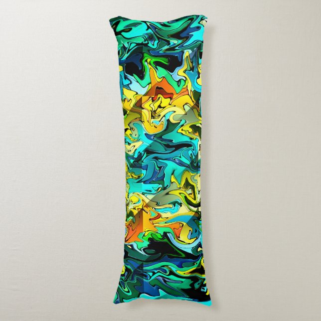 Rolling Flames&Water.... Body Pillow (Front Vertical)