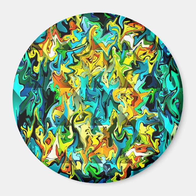 Rolling Flames&Water.... Magnet (Front)