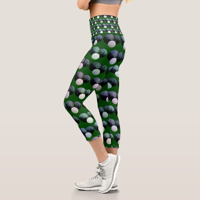 Rolling Harmony: Green Lawn Bowls with Jack Patten Capri Leggings (Left)