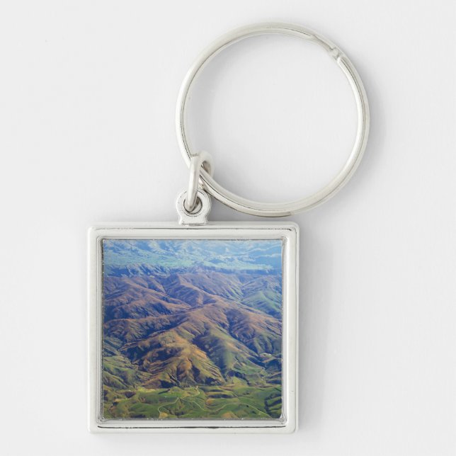 Rolling hills in Southland Region of New Zealand Keychain (Front)