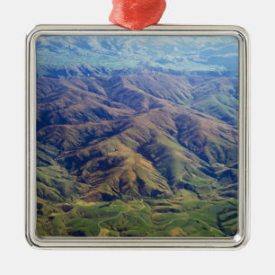 Rolling hills in Southland Region of New Zealand Metal Ornament