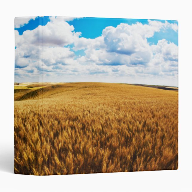 Rolling hills of ripe wheat binder (Front/Spine)