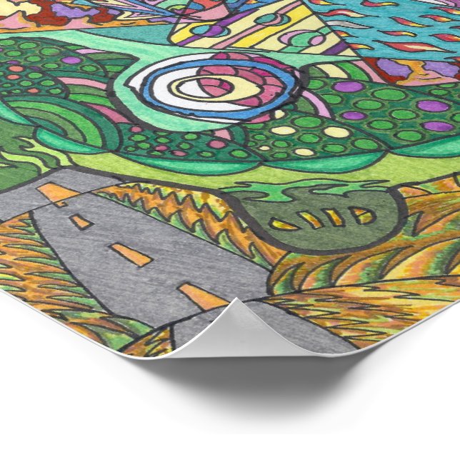 Rolling Hills of Turtles Poster (Corner)