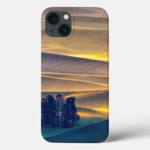 Rolling Hills of Wheat at Sunrise WA iPhone 13 Case